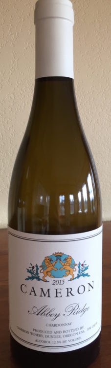 2015 Abbey Ridge Chardonnay | Cameron Winery, Dundee Oregon