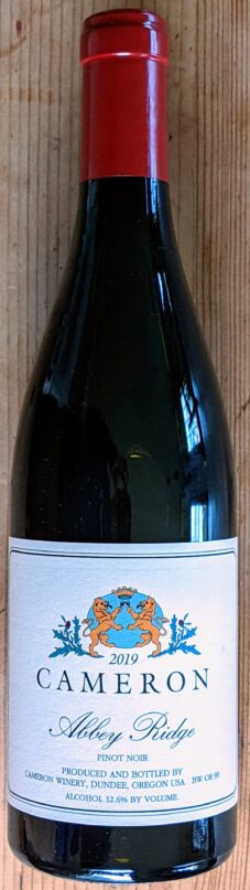 2019 Abbey Ridge Pinot noir | Cameron Winery, Dundee Oregon