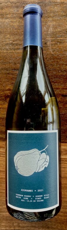 2021 Giovanni Pinot blanc | Cameron Winery, Dundee Oregon