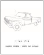 2022 White Oak Cidre label