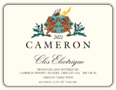 2021 Clos Electrique Rouge label | Cameron Winery, Dundee Oregon