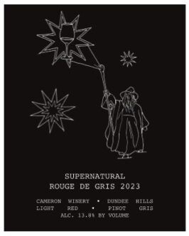 2023 Supernatural Rouge de Gris label | Cameron Winery, Dundee Oregon